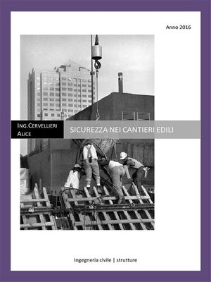 cover image of Sicurezza sui cantieri edili